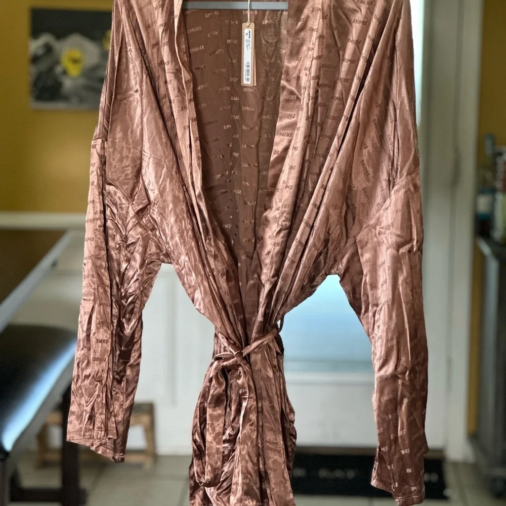 NWT Skims Woven Jaquard Short Robe Size L - Picture 4 of 5